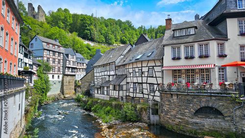 Konstfotografi Beautiful town of Monschau in the Eifel region of western Germany