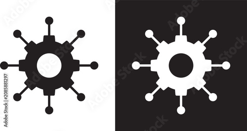 Tableau sur toile Useful functions icon