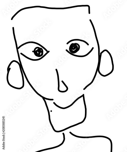 cartoon character of man