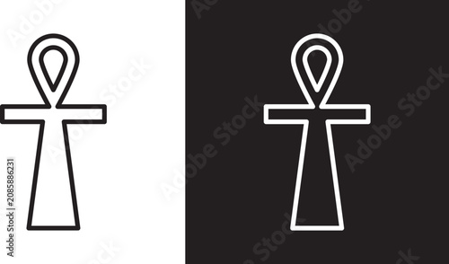 Quadro em tela Ankh icon