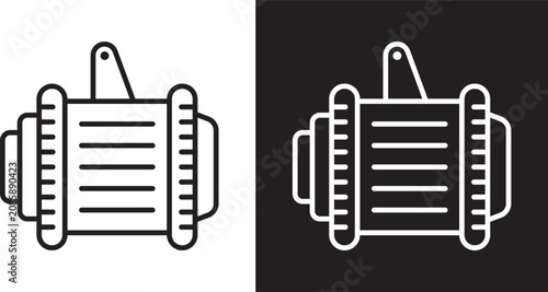 Canvastavla Car alternator icon