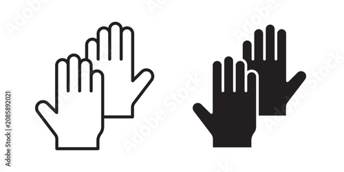 Картината върху платно Gloves icon