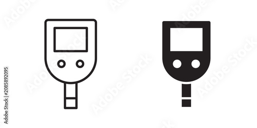 Tableau sur toile Glucometer icon