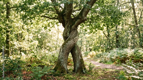 Two Trees Intertwined Symbolizing Unity and Forgiveness