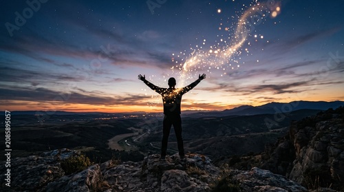 Person Releasing Burden Symbolizing Forgiveness and Emotional Freedom