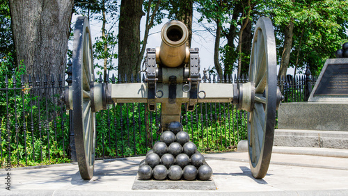 Foto Cannon with cannon balls
