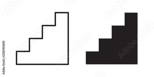 Cuadro en lienzo Stairs icon