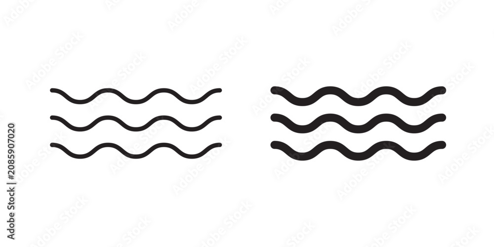 Fototapeta premium Wave icon