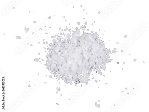 Sea salt, isolated on transparent background	