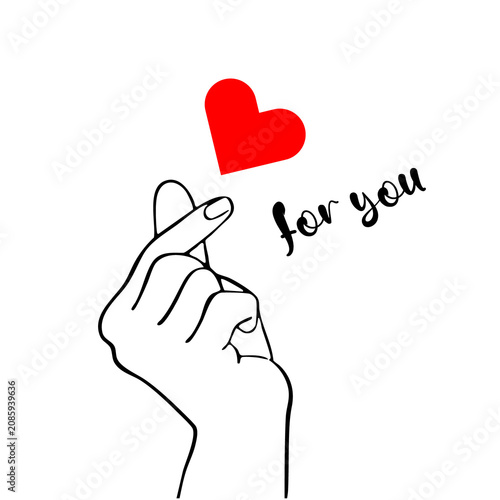 hand with heart