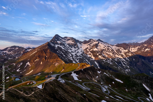 Mountain View from Edelweißspitze on the Grossglockner High Alpine Road, Austria