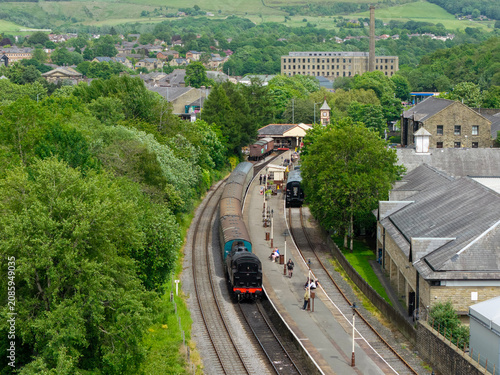 train in the town of Rawtenstall, Lancashire