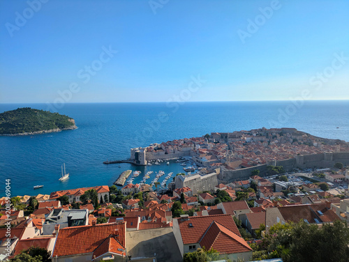 Dubrovnik aerial skyline ci...