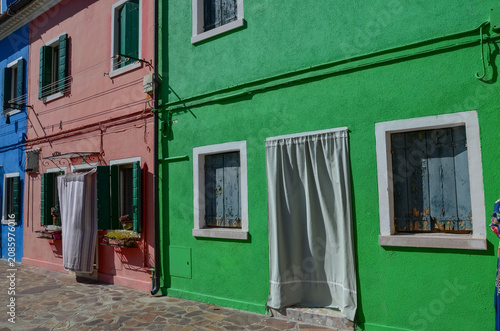 Italy, Burano, October 01, 2025 a picturesque, attractive island near Venice with colorful and bright little houses