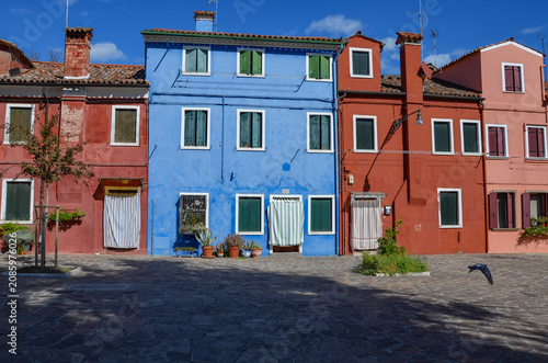 Italy, Burano, October 01, 2025 a picturesque, attractive island near Venice with colorful and bright little houses