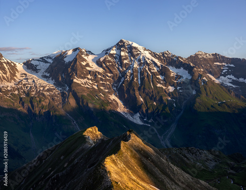 View of Großes Wiesbachhorn in the Glockner Group, Austrian Alps