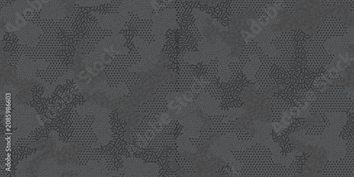 Fotografía Full Seamless charcoal camo halftone background