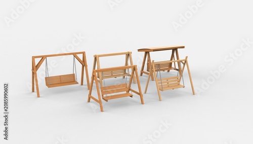 Wooden swing