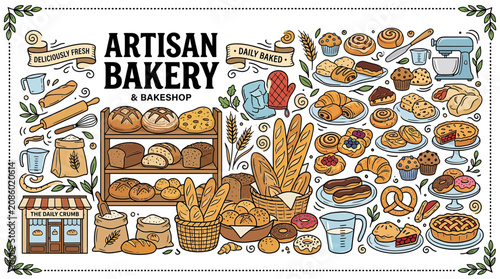 Foto Artisan Bakery & Bakeshop: Delicious Baked Goods Collection
