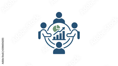 Canvastavla Business Teamwork Collaboration Concept Icon.