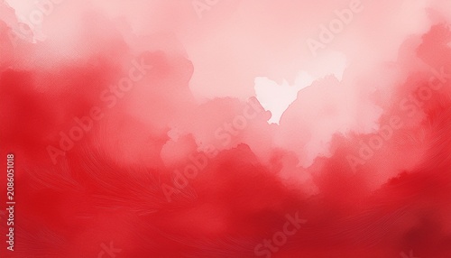 Artistic Red Watercolour Backgriund With Free Space