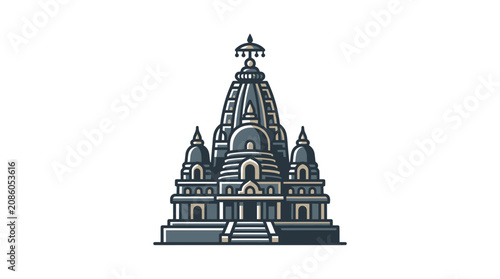 Bild auf Leinwand Hindu Temple Architecture Design Element.