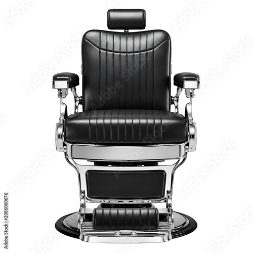 Vintage Barber Chair Front View