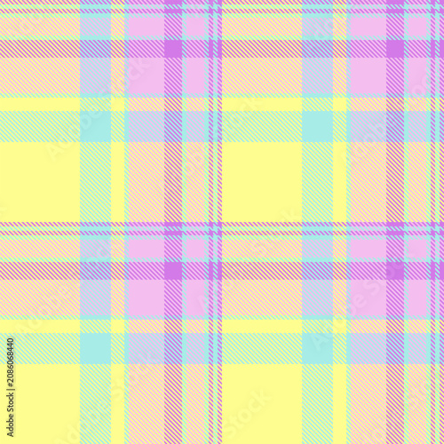 A tartan plaid pattern with Irish textile character and light and lime tones. The seamless design has a classic woven look and creates a polished and versatile decorative fabric background.