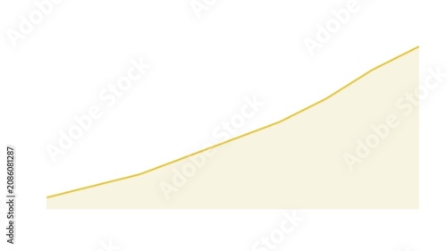 Rising financial growth chart animation showing positive business success trend 4k