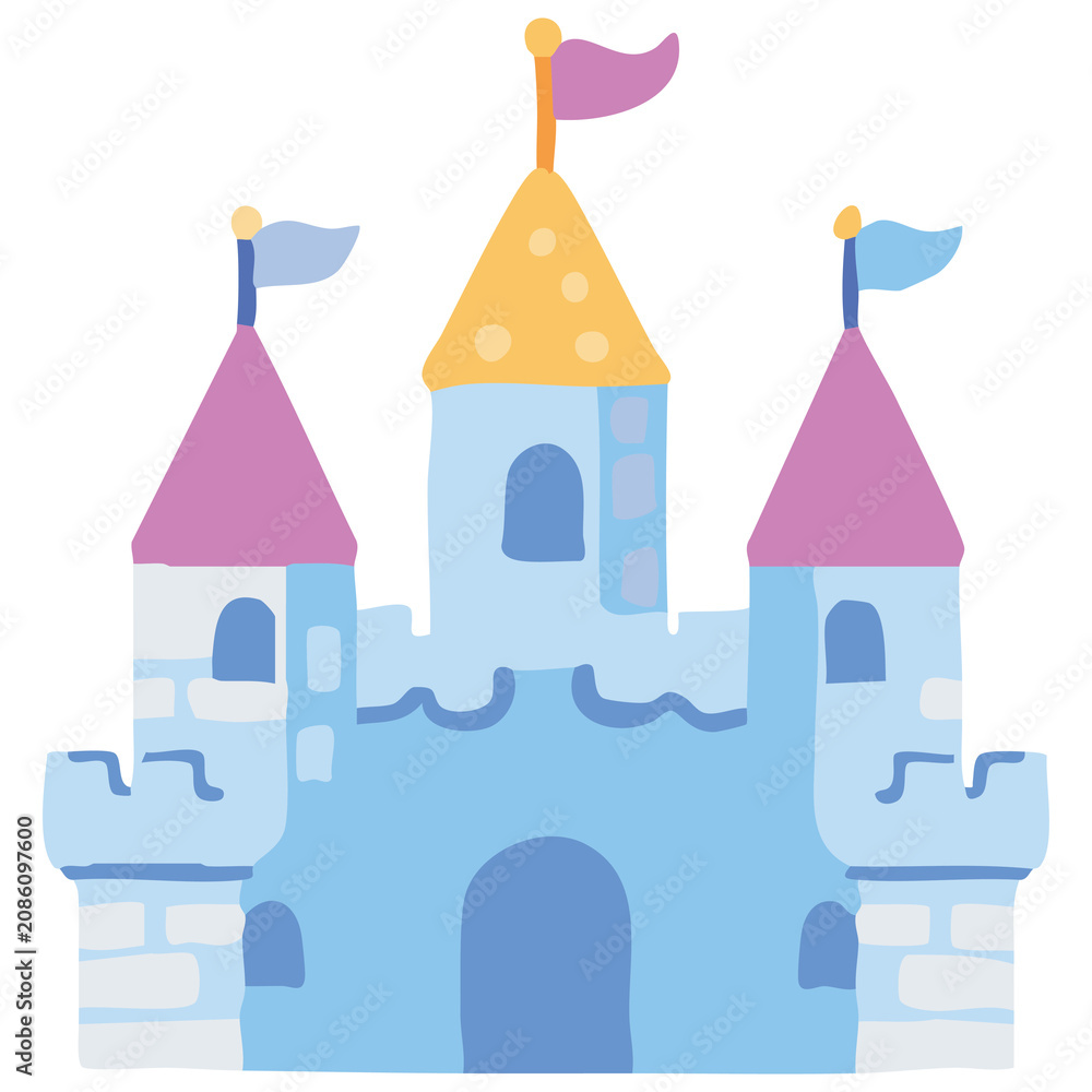 Fototapeta premium Fairytale Castle Illustration