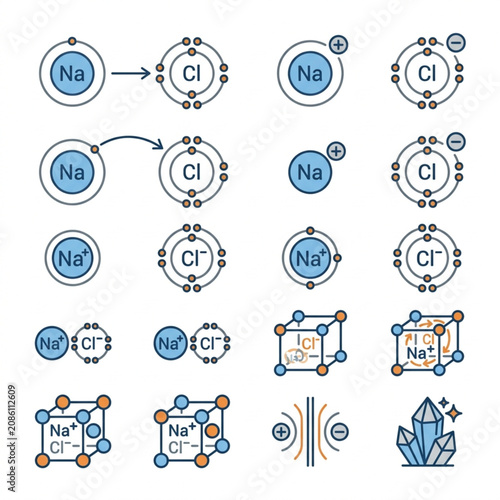 Konstfotografi Chemical Bonding and Molecular Structure Illustrations.