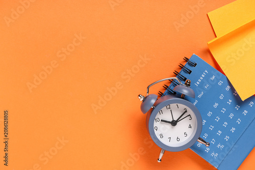 Calendar with alarm clock a...