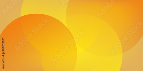 Cuadro en lienzo The background has orange tones with circles of different sizes giving a warm feeling