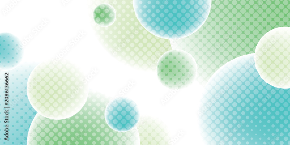 Obraz premium Abstract geometric background with vibrant colorful dotted circles