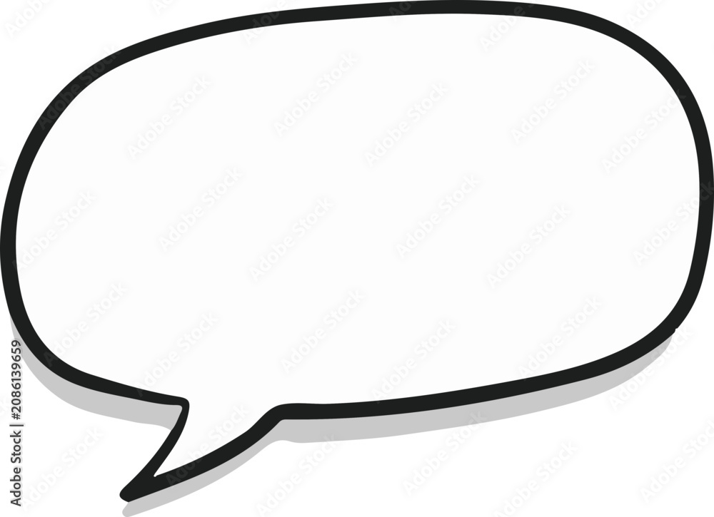 Fototapeta premium Various speech bubble shapes vector illustration