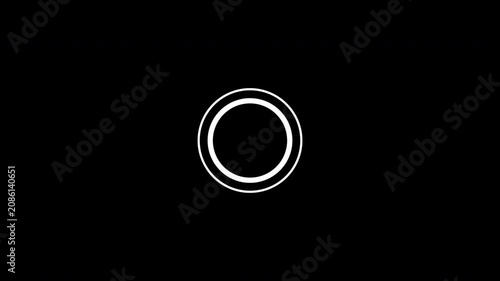 Ripple Effect of Circle tap animation on transparent layer, white minimalist tap gesture animation,  Soft Pulse Highlight