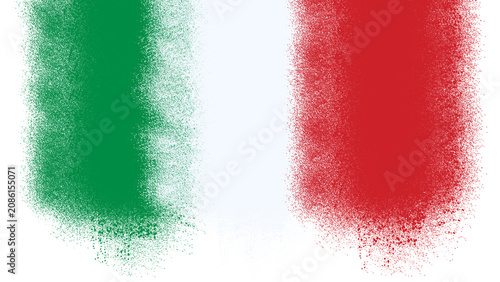 Italy Flag Vertical Spray Paint Texture Overlay PNG, Green White Red Grunge Airbrush Effect, Isolated Transparent Background for Italian Republic Day, Sports, Travel and Patriotic Design