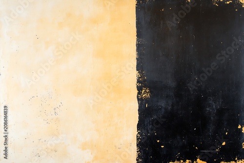 Abstract painting with contrasting colors