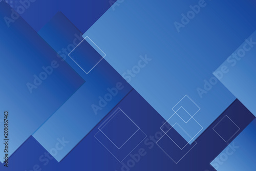 Geometric blue-toned abstract shapes on gradient background