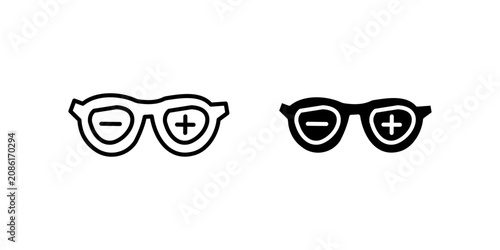 Foto Optometry Trial Frame icons, dual style icon set