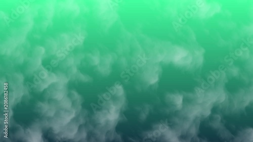 Abstract Pacific Dream gradient animation featuring soft smoke-like clouds and misty particles drifting smoothly across the frame.