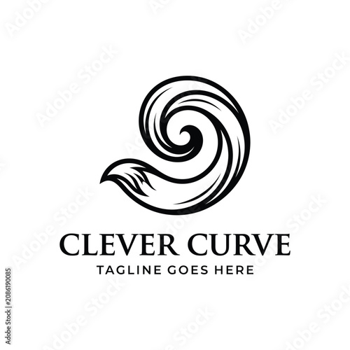 фотографія Fox tail abstract spiral curve for smart clever cunning animal pet wild nature c