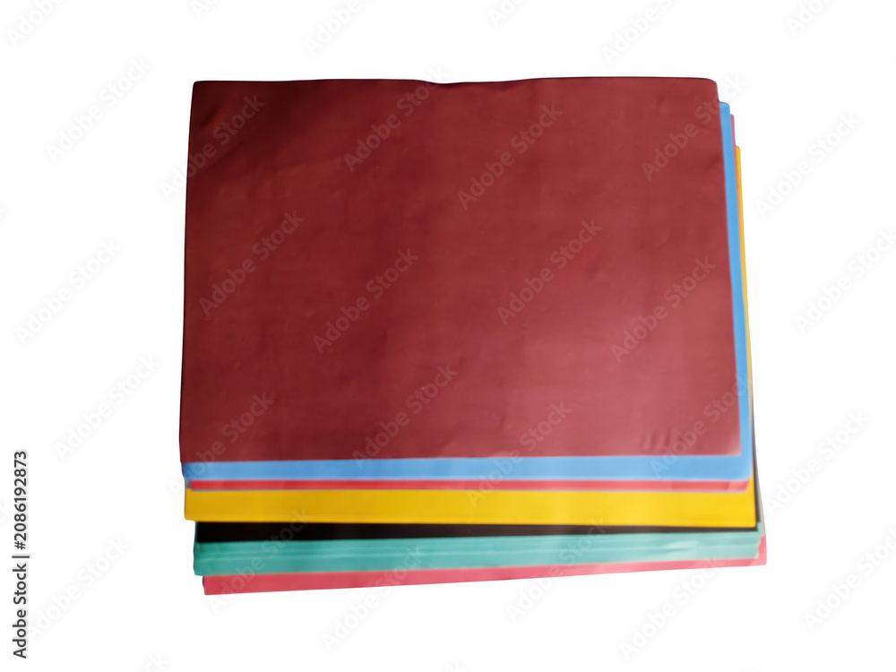 Fototapeta premium Stack of colorful folded towels