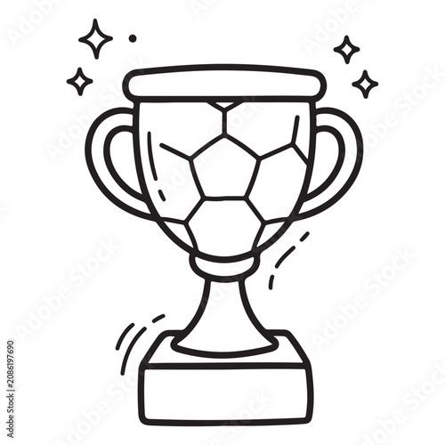 Soccer Trophy Cup Award Winner.