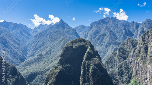 Foto The picturesque mountain range of the Andes