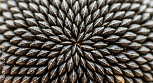 Macro shot of sunflower seeds