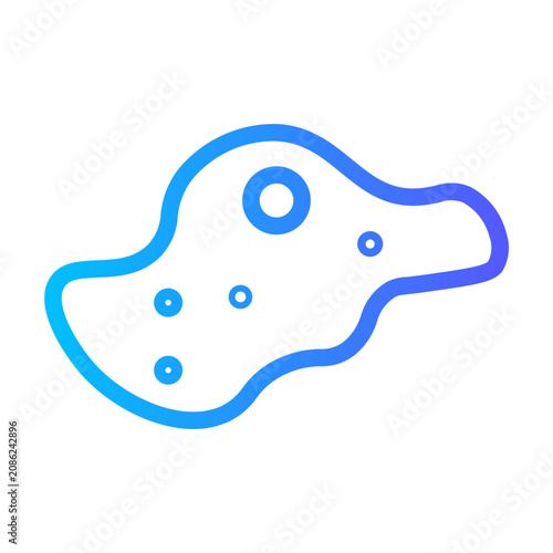 Asteroid gradient icon