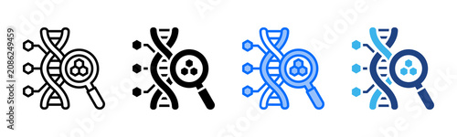 Canvastavla Genetics icon set multiple style collection