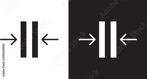 Cuadro en lienzo Thickness icon