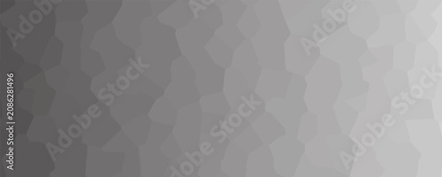 Bild auf Leinwand Abstract Mosaic Crystal Pattern Background with Monochrome Grey Gradient